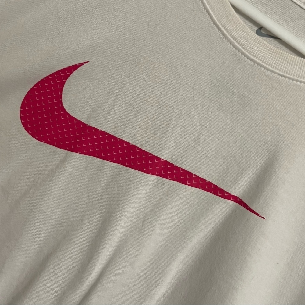 Nike White Tee with Pink Swoosh- Size XXL - Picture 3 of 4
